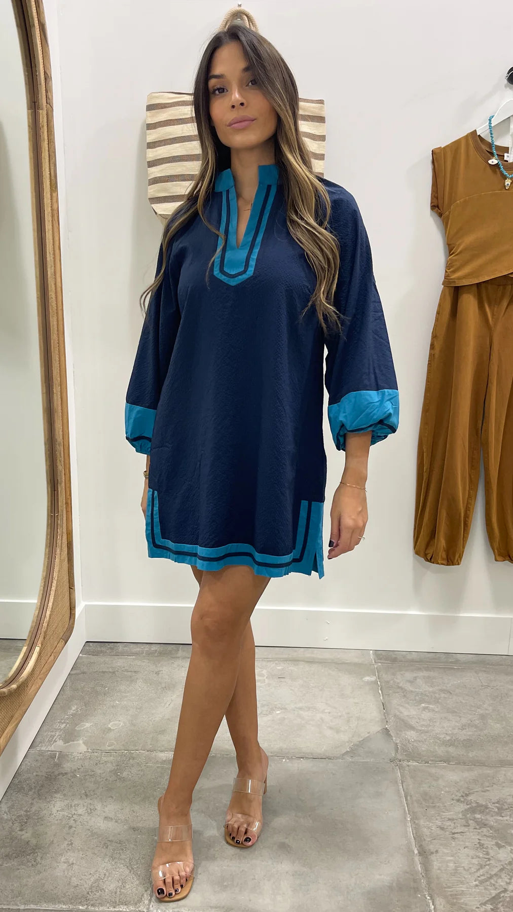 Daisy | Navy Tunic Dress